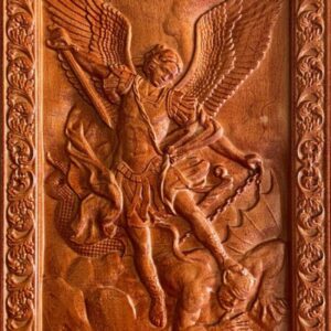 Saint Michael Archangel Carving